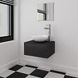 VIDAXL - vidaXL Meubles de salle de bains trois pièces Noir - vignette