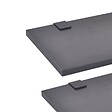 VIDAXL - vidaXL Meubles de salle de bain 9 pcs avec lavabo et robinet Noir - vignette