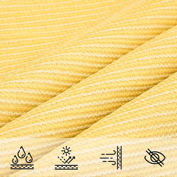 VIDAXL - vidaXL Voile d'ombrage 160 g/m² Beige 2x4,5 m PEHD - large
