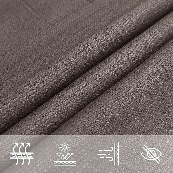 VIDAXL - vidaXL Voile d'ombrage 160 g/m² Anthracite 3,5x4,5 m PEHD - large