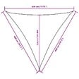 VIDAXL - vidaXL Voile de parasol tissu oxford triangulaire 4x4x4 m blanc - vignette