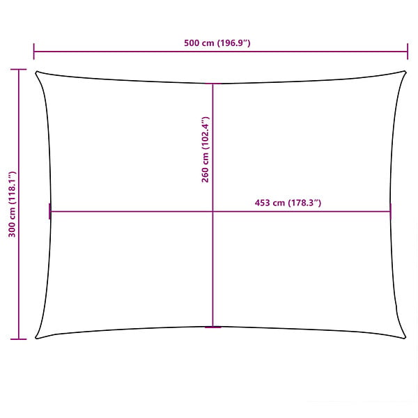 VIDAXL - vidaXL Voile de parasol Tissu Oxford rectangulaire 3x5 m Beige - large