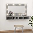VIDAXL - vidaXL Armoire à miroir avec LED Sonoma gris 90x31,5x62 cm - vignette