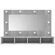 VIDAXL - vidaXL Armoire à miroir avec LED Sonoma gris 90x31,5x62 cm - vignette