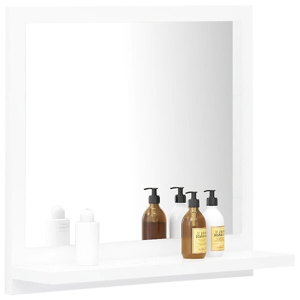 VIDAXL - vidaXL Miroir de salle de bain Blanc 40x10,5x37 cm Bois d’ingénierie - large
