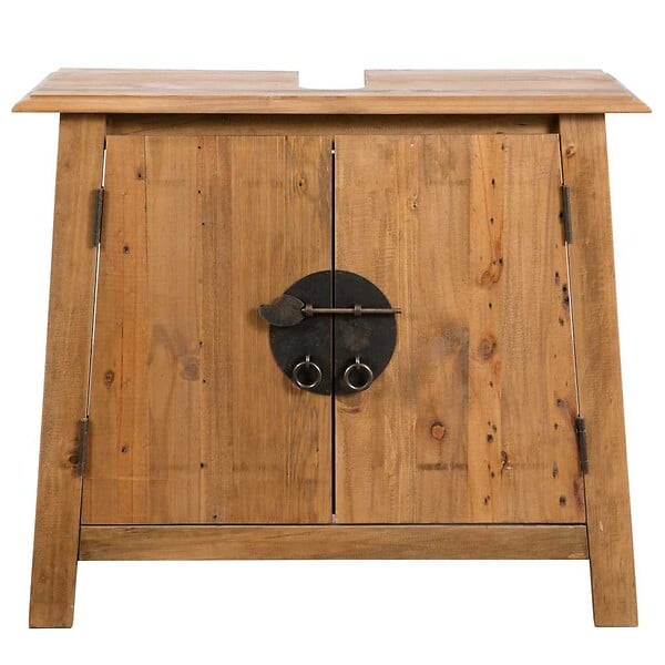 VIDAXL - vidaXL Meuble-lavabo de salle de bains pin massif 70x32x63 cm - large