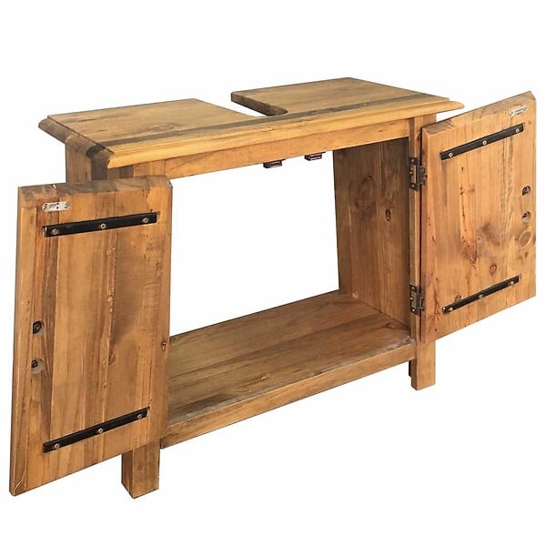 VIDAXL - vidaXL Meuble-lavabo de salle de bains pin massif 70x32x63 cm - large