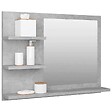 VIDAXL - vidaXL Miroir de salle de bain gris béton 60x10,5x45cm bois ingénierie - vignette