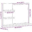 VIDAXL - vidaXL Miroir de salle de bain gris béton 60x10,5x45cm bois ingénierie - vignette
