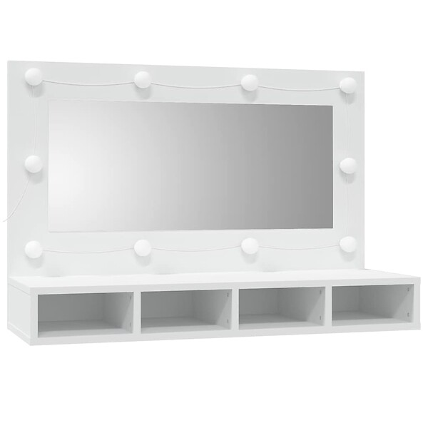 VIDAXL - vidaXL Armoire à miroir avec LED blanc 90x31,5x62 cm - large