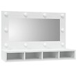 VIDAXL - vidaXL Armoire à miroir avec LED blanc 90x31,5x62 cm - vignette