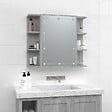 VIDAXL - vidaXL Armoire à miroir avec LED Sonoma gris 70x16,5x60 cm - vignette