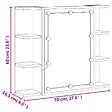 VIDAXL - vidaXL Armoire à miroir avec LED Sonoma gris 70x16,5x60 cm - vignette