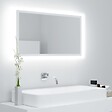 VIDAXL - vidaXL Miroir à LED de salle de bain Blanc 80x8,5x37 cm Acrylique - vignette