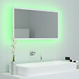VIDAXL - vidaXL Miroir à LED de salle de bain Blanc 80x8,5x37 cm Acrylique - vignette