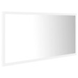 VIDAXL - vidaXL Miroir à LED de salle de bain Blanc 90x8,5x37 cm Acrylique - vignette