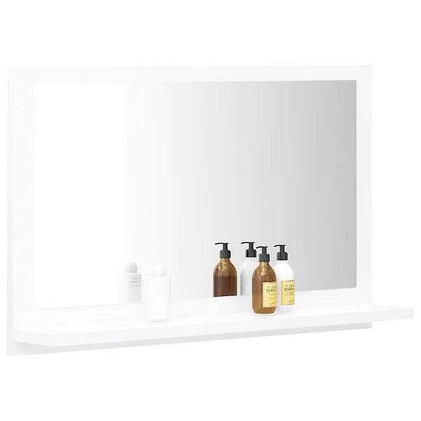 VIDAXL - vidaXL Miroir de salle de bain Blanc 60x10,5x37 cm Bois d’ingénierie - large