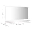 VIDAXL - vidaXL Miroir de salle de bain Blanc 60x10,5x37 cm Bois d’ingénierie - vignette
