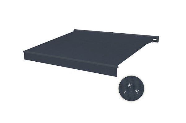 CAZEBOO - Cazeboo Store banne motorisé semi-coffre FAZZIO 3x2,5 m - Toile premium 320g/m2 Gris - large