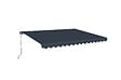 CAZEBOO - Cazeboo Store banne monobloc VECCHIO 4 m x 3 m - Toile premium 320g/m2 Gris - vignette