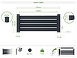 CASANOOV - Casanoov Kit clôture aluminium ajourée VOGEL – H.90   cm – L.1,90 m – kit complet - vignette