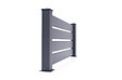 CASANOOV - Casanoov Kit clôture aluminium ajourée VOGEL – H.90   cm – L.1,90 m – kit complet - vignette