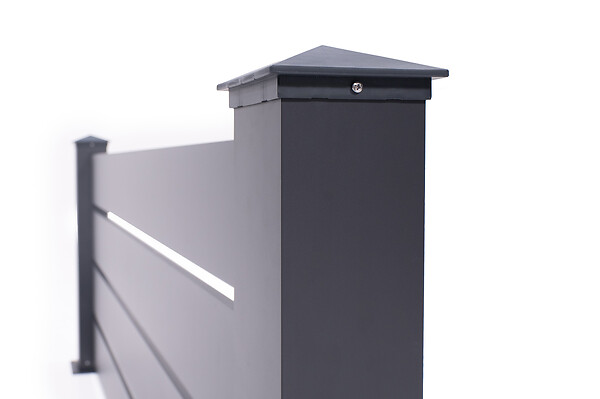 CASANOOV - Casanoov Kit clôture aluminium ajourée VOGEL – H.90   cm – L.1,90 m – kit complet - large