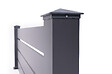 CASANOOV - Casanoov Kit clôture aluminium ajourée VOGEL – H.90   cm – L.1,90 m – kit complet - vignette