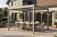 CAZEBOO - Cazeboo Pergola bioclimatique autoportée 3x2,5 PIANA aluminium taupe - lames orientables - vignette