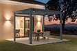 CAZEBOO - Cazeboo Pergola bioclimatique autoportée PIANA 3x2m aluminium gris - lames orientables - vignette