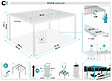CAZEBOO - Cazeboo Pergola bioclimatique autoportée PIANA 4x3 m aluminium blanc - lames orientables - pergola autoportée 3x4 m - vignette