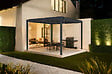 CAZEBOO - Cazeboo Pergola bioclimatique autoportée PIANA 3x3 m aluminium gris - lames orientables - vignette