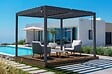 CAZEBOO - Cazeboo Pergola bioclimatique autoportée PIANA 3x2,5 m aluminium gris - lames orientables - vignette