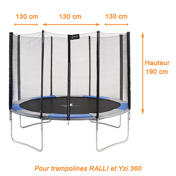 KANGUI - KANGUI Filet de sécurité seul pour trampoline RALLI Ø 360cm - large