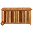 VIDAXL - vidaXL Boîte de rangement de jardin avec roues 113x50x58cm Bois acacia - vignette