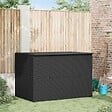 VIDAXL - vidaXL Boîte de rangement de jardin noir 150x100x100 cm résine tressée - vignette
