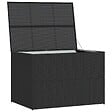 VIDAXL - vidaXL Boîte de rangement de jardin noir 150x100x100 cm résine tressée - vignette