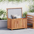 VIDAXL - vidaXL Boîte de rangement de jardin 90x50x58 cm Bois de teck solide - vignette