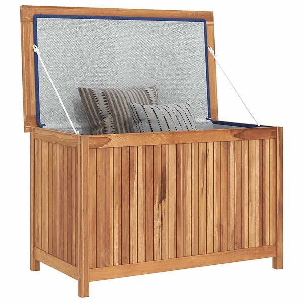 VIDAXL - vidaXL Boîte de rangement de jardin 90x50x58 cm Bois de teck solide - large