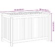 VIDAXL - vidaXL Boîte de rangement de jardin 90x50x58 cm Bois de teck solide - vignette