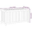 VIDAXL - vidaXL Boîte de jardin 114x50x58 cm Bois massif de teck - vignette