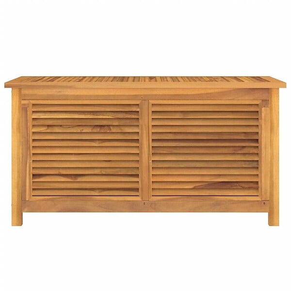 VIDAXL - vidaXL Boîte de rangement jardin et sac 114x50x58 cm bois massif teck - large
