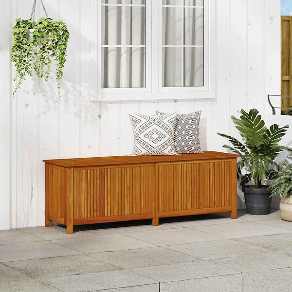 VIDAXL - vidaXL Boîte de rangement de jardin 175x50x58 cm Bois d'acacia solide - large