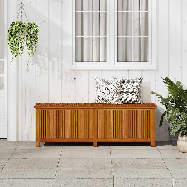 VIDAXL - vidaXL Boîte de rangement de jardin 175x50x58 cm Bois d'acacia solide - large