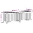 VIDAXL - vidaXL Boîte de rangement de jardin 175x50x58 cm Bois d'acacia solide - vignette