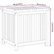 VIDAXL - vidaXL Boîte de rangement de jardin 60x50x58 cm Bois de teck solide - vignette