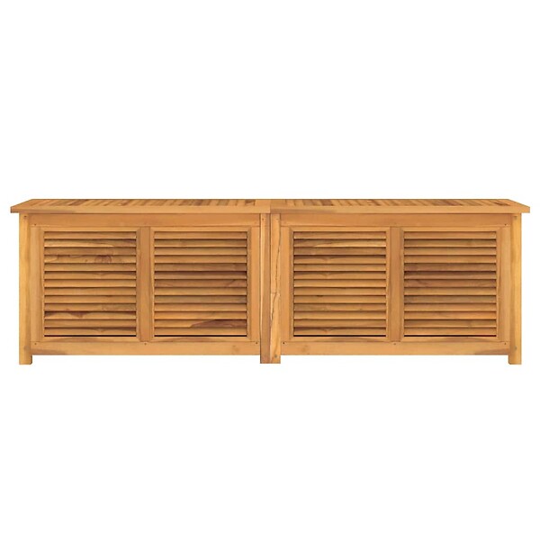 VIDAXL - vidaXL Boîte de rangement jardin et sac 175x50x55 cm bois massif teck - large