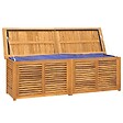 VIDAXL - vidaXL Boîte de rangement jardin et sac 175x50x55 cm bois massif teck - vignette