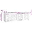 VIDAXL - vidaXL Boîte de rangement jardin et sac 175x50x55 cm bois massif teck - vignette