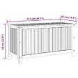 VIDAXL - vidaXL Boîte de rangement de jardin 113x50x58 cm Bois d'acacia solide - vignette